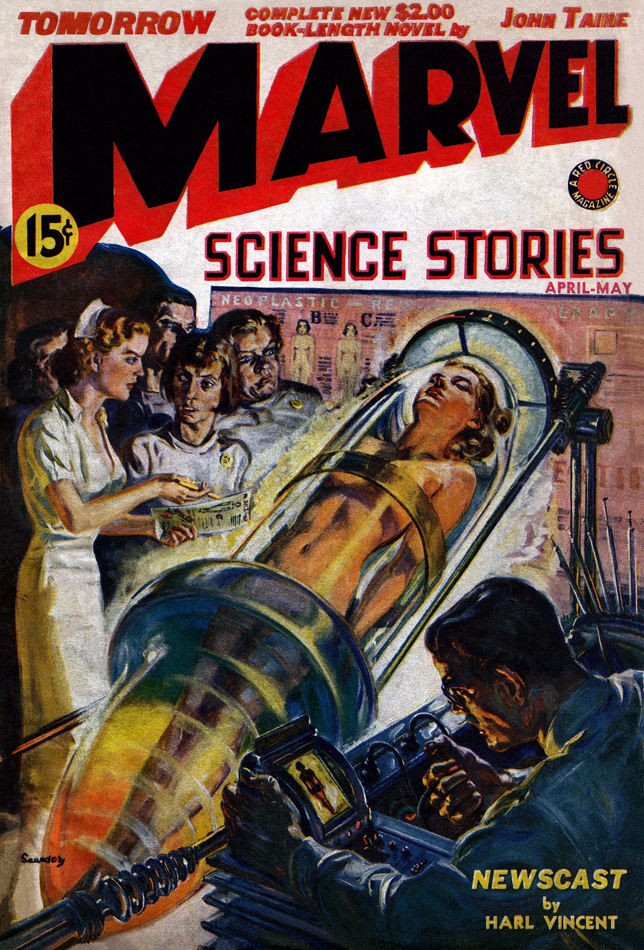 Cover Image Skill Brings AI-Generated Blog Covers to Claude Code, OpenClaw — Norman Saunders - cover of Marvel Science Stories for April-May 1939
